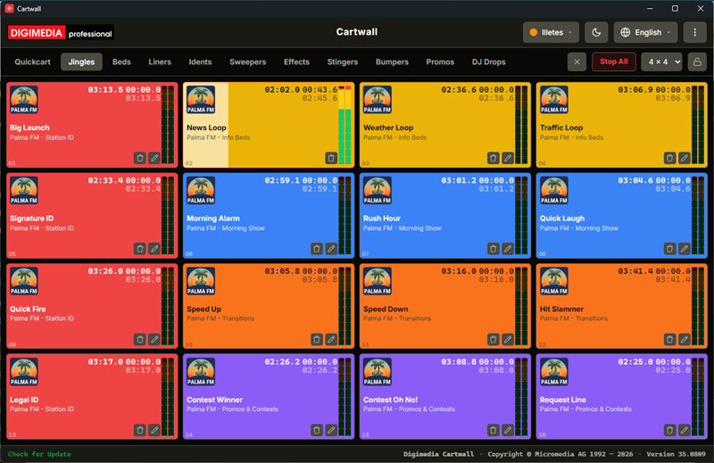 Digimedia Cartwall screenshot