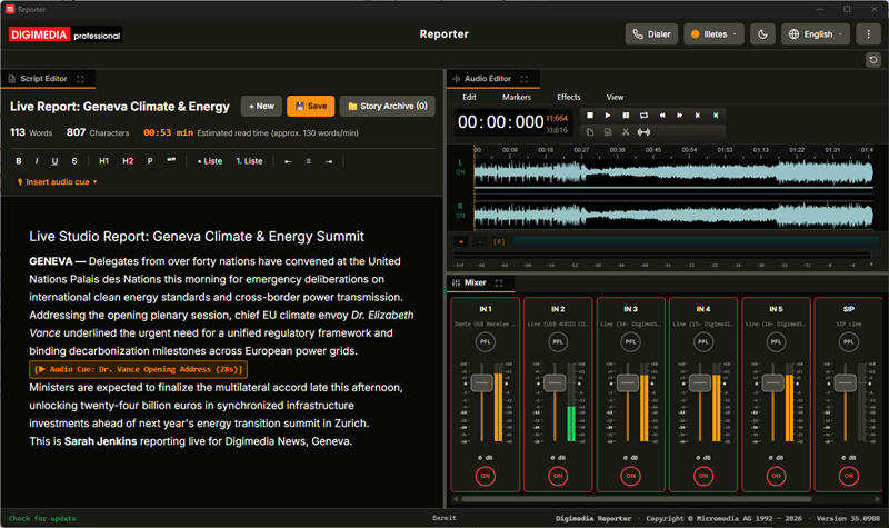 Digimedia Reporter screenshot
