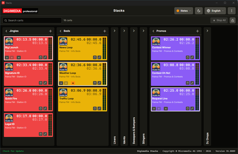 Digimedia Stacks screenshot